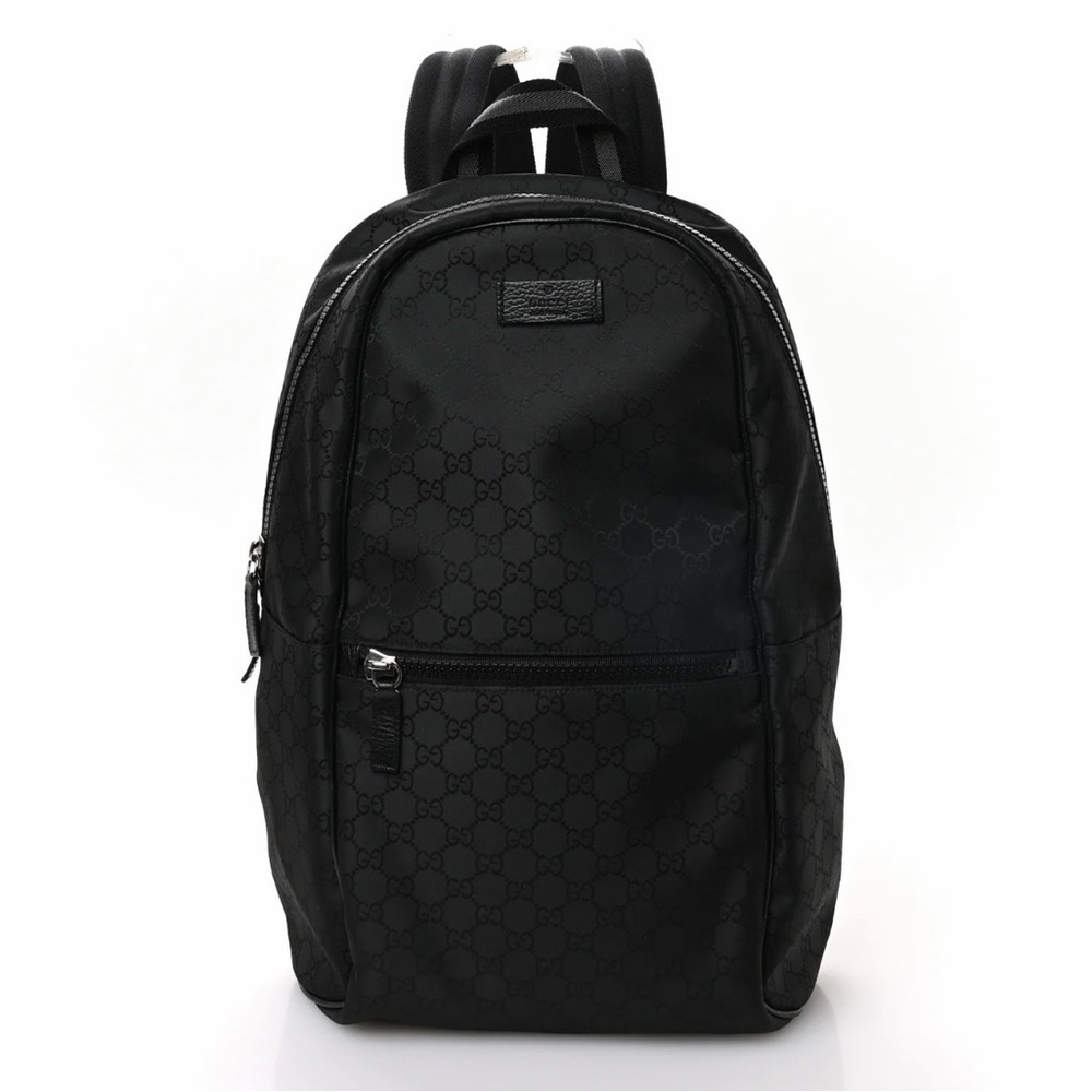 Unisex Gucci Monogram Black Backpack - stylish, affordable, and a rare find 🔥